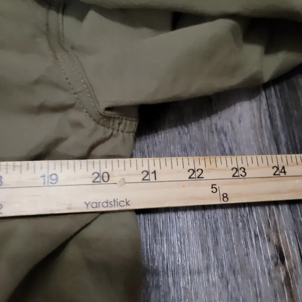 American Eagle Parka Military Style Jacket Mens Size Xs Green Full Zip Oversized